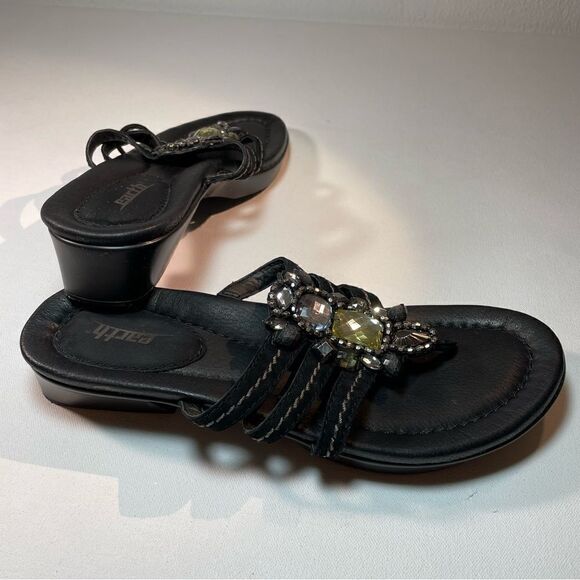 Earth saffron sandal black bling 8.5 NWOT - Picture 7 of 13